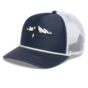 FLAT BILL TRUCKER HAT Charcoal-White Mountainscap