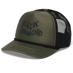 FLAT BILL TRUCKER HAT Tundra-Blk Wavy Black