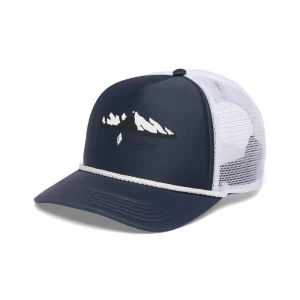 FLAT BILL TRUCKER HAT Charcoal-White Mountainscap