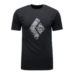 M ENGINEERED DIAMOND SS TEE Black
