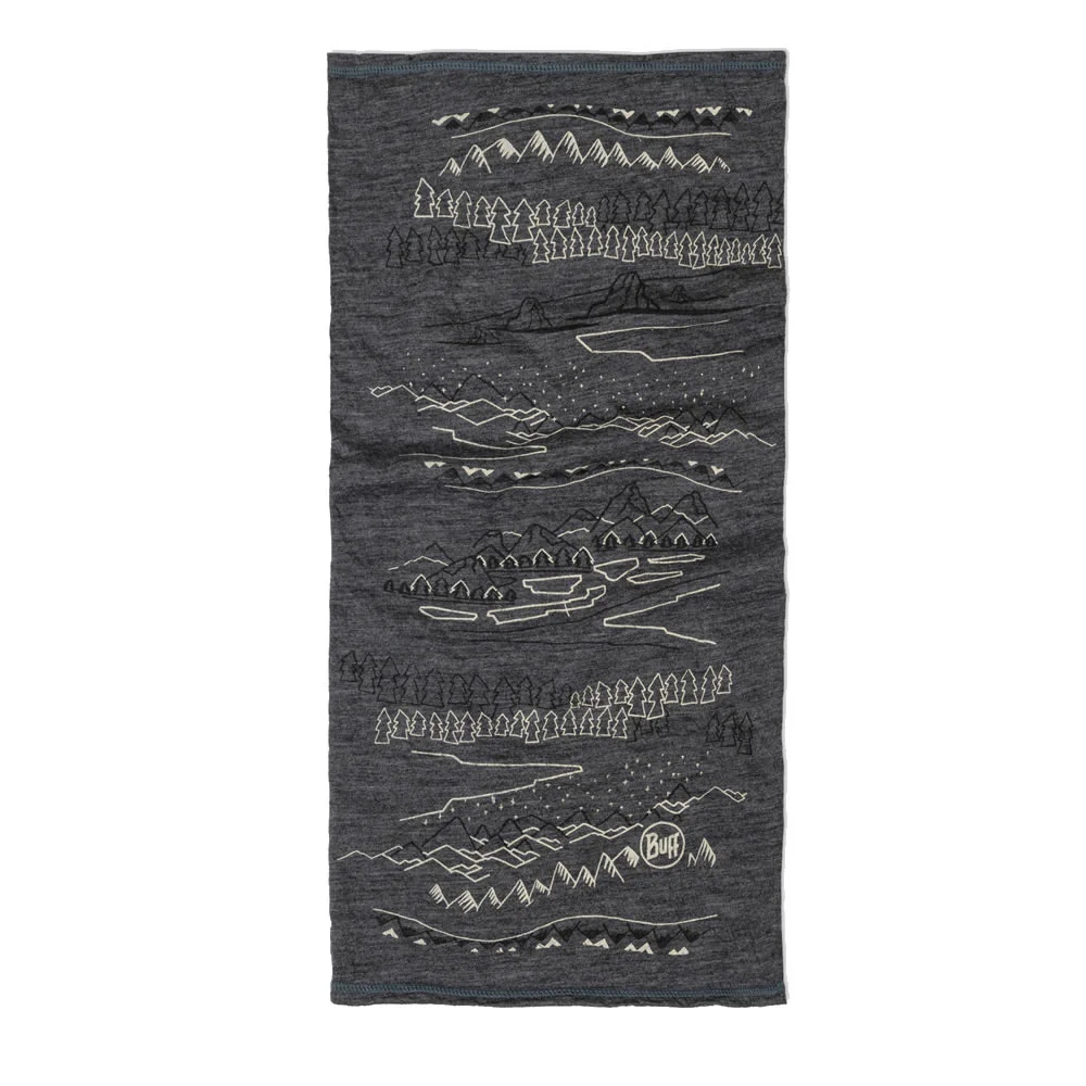 Buff® TUBULAR MERINO LIGHTWEIGHT PRINTS EIRI K GREY02