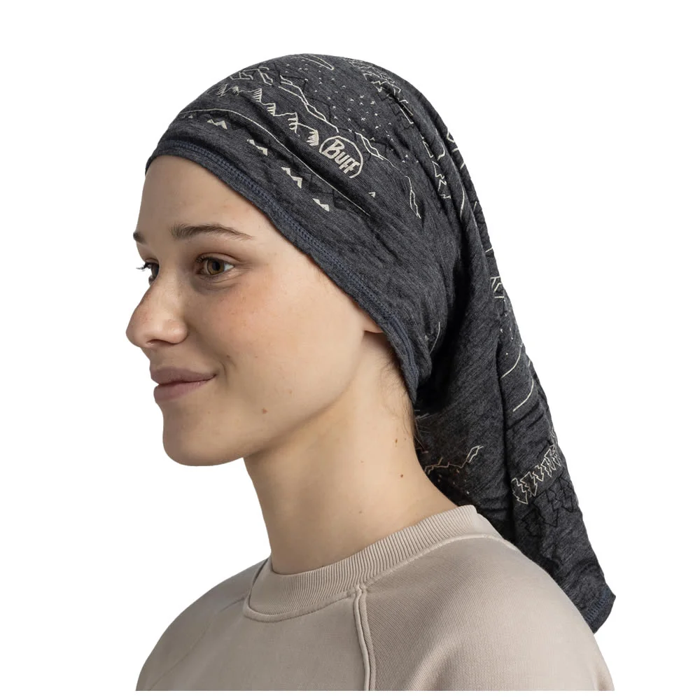 Buff® TUBULAR MERINO LIGHTWEIGHT PRINTS EIRI K GREY03