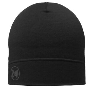 MERINO LIGHTWEIGHT BEANIE SOLID BLACK